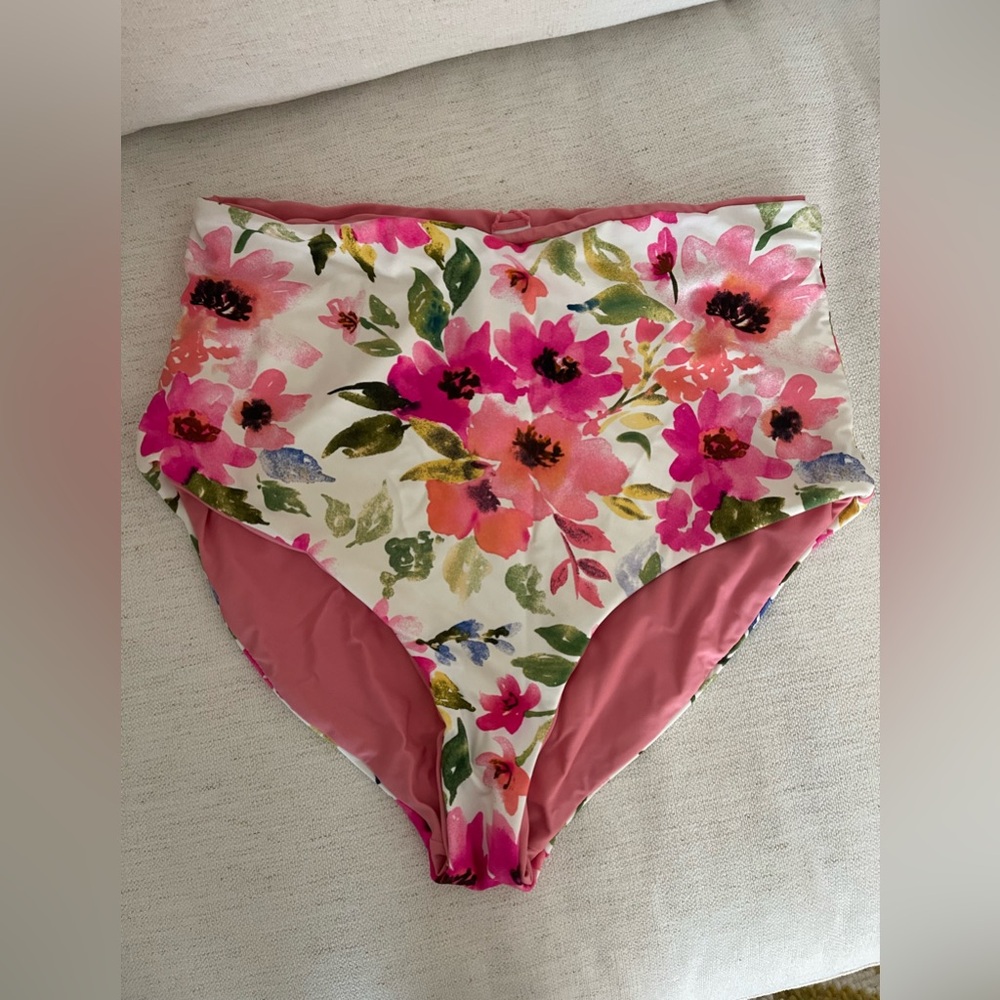 Coral Reef Leisure Reversible Bottoms | Watermelon/Floral